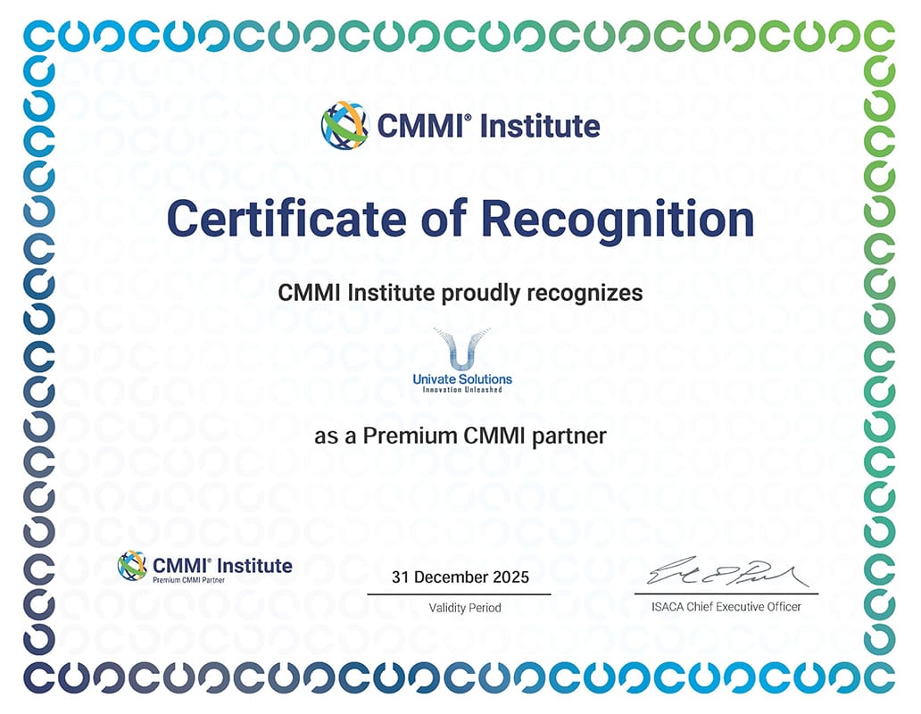 Univate-2025 Certificate of Recognition