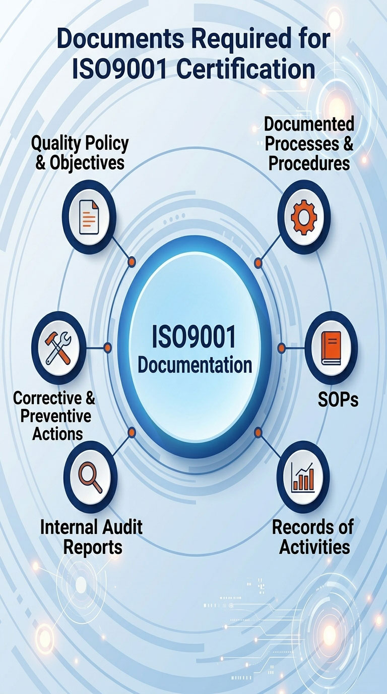 Documents Required for ISO 9001-Certification-mob Documents Required for ISO 9001 Certification