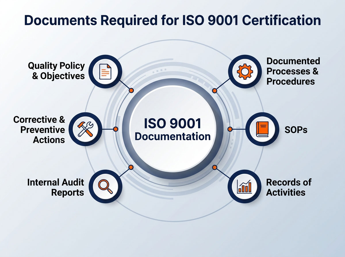 Documents Required for ISO 9001-Certification Documents Required for ISO 9001 Certification