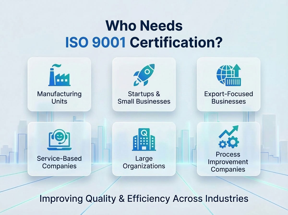 Needs ISO 9001 Certification Needs ISO 9001 Certification
