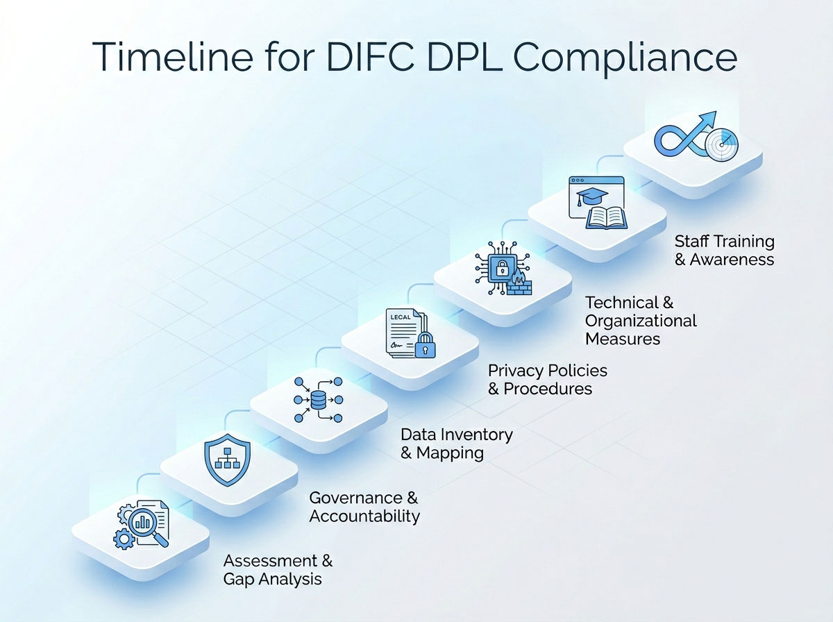 Timeline for DIFC DPL Compliance- Timeline for DIFC DPL Compliance