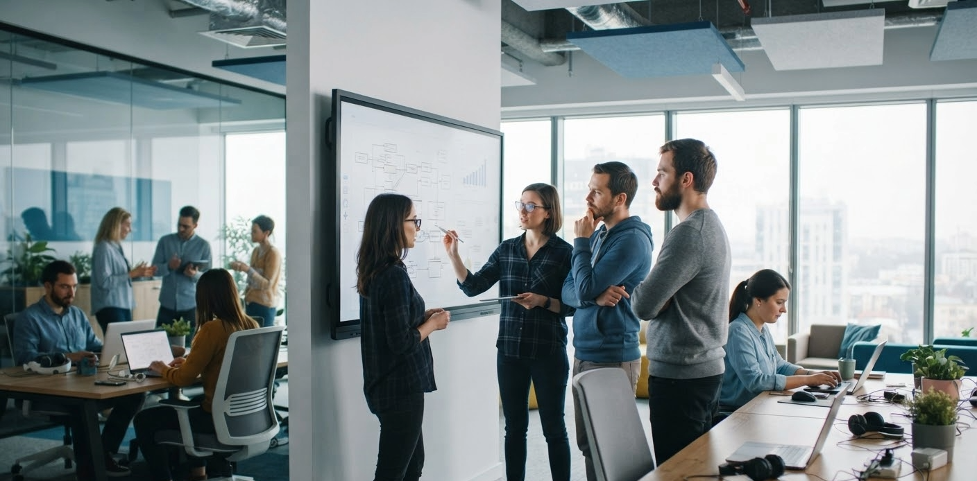 CMMI Level 3 Certification - Process Standardization Workflow CMMI Level 3 process standardization workflow diagram for software teams