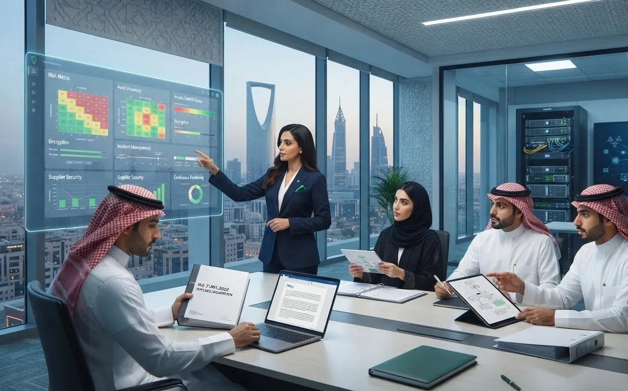 ISMS risk assessment and Annex A control selection for a Saudi Arabian organisation